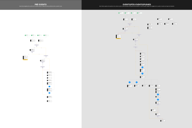 Macro journey map for registration, opt-in and Time Brasil conversation paths